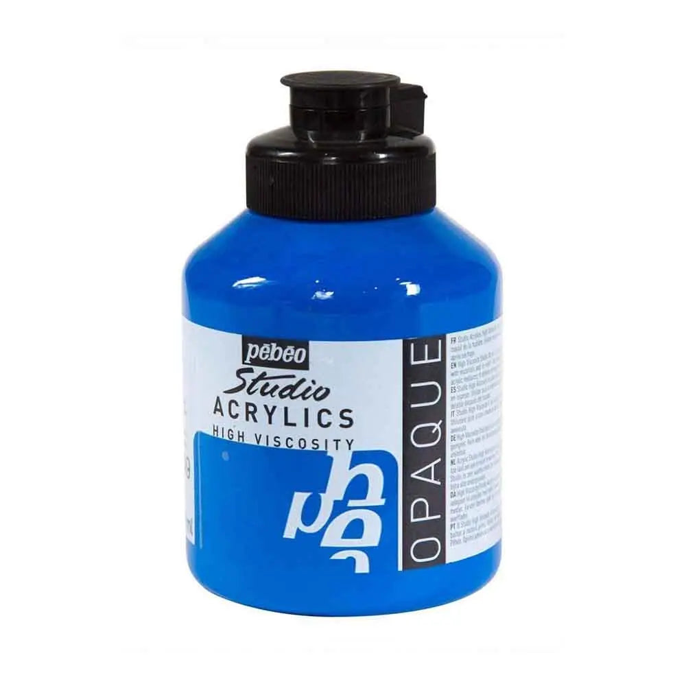 Pebeo Studio Iridescent Acrylic Paints / Colours High Viscosity 500ml (Loose) Pebeo